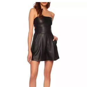 Susana Monaco Black Strapless Mini Dress
